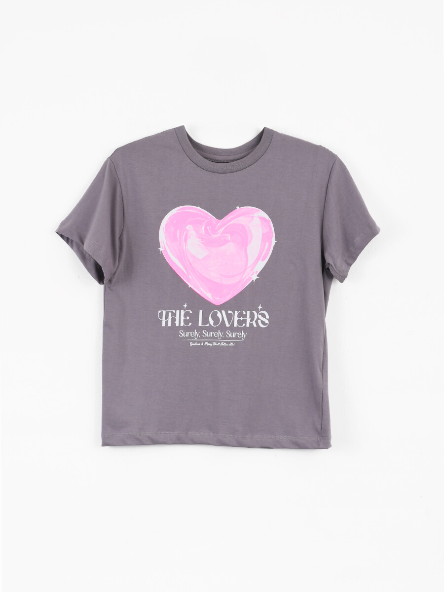 REMERA JEAN - GRIS OSCURO 