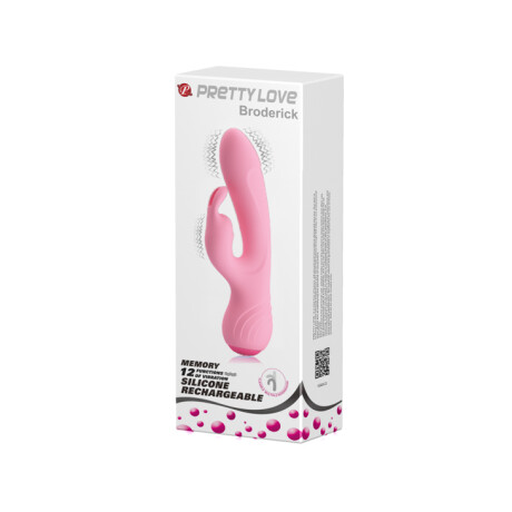 VIbrador Doble Silicona Broderick Pretty Love Rosa VIbrador Doble Silicona Broderick Pretty Love Rosa