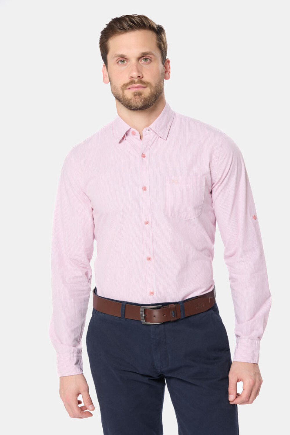 CAMISA RAYADA Rosa