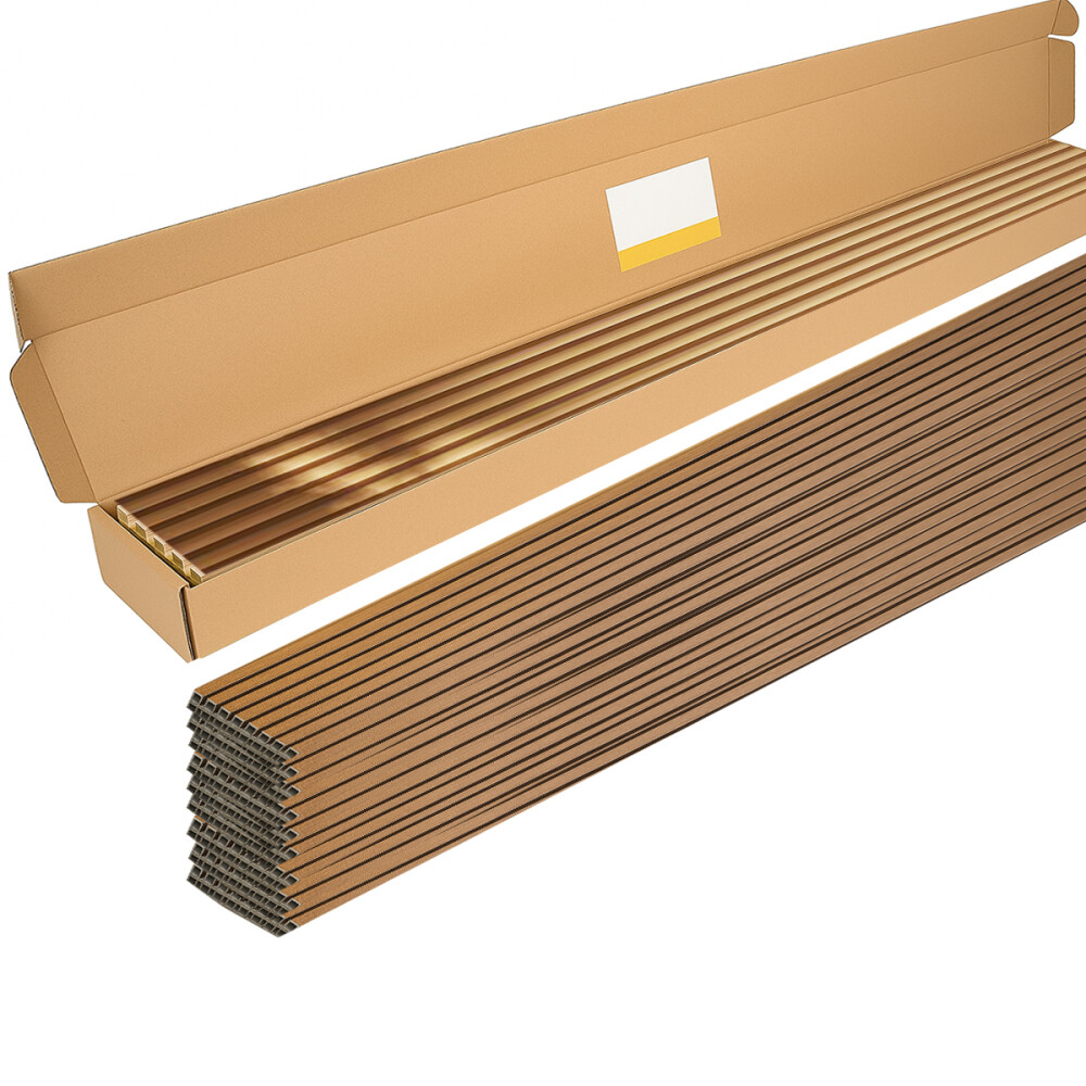 Wpc Revestimiento Caja x10 unidades 2,90x16cm Marrón claro