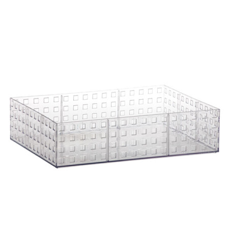 CAJA ORGANIZADORA APILABLE DE ACRÍLICO 32X23X8 CAJA ORGANIZADORA APILABLE DE ACRÍLICO 32X23X8