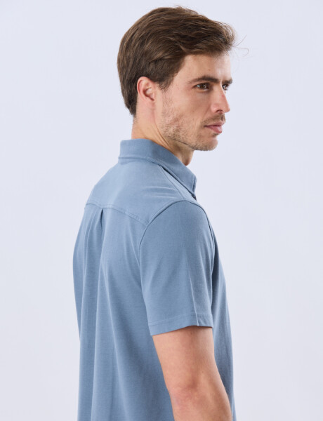 CAMISA PIQUÉ LISA Piedra