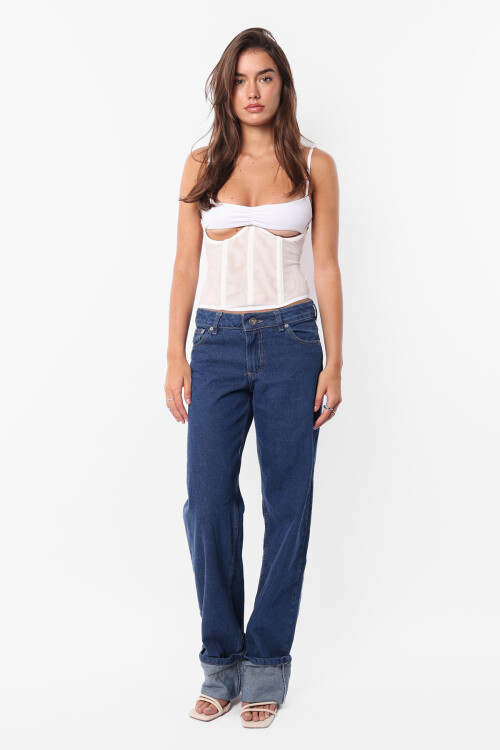 Corset Dusty Blanco