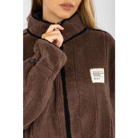 Sport sherpa jacket Marron