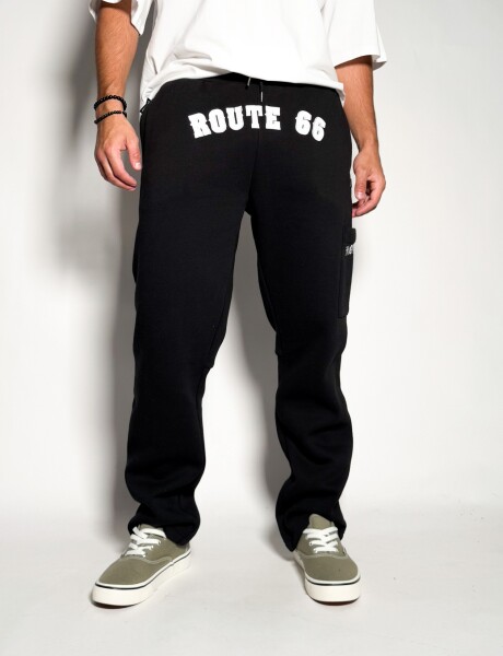 Jogger cargo de algodon Foster Negro