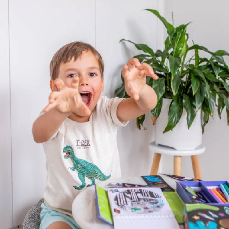 Set para Pintar- Dinos en el espacio Set Para Pintar- Dinos En El Espacio