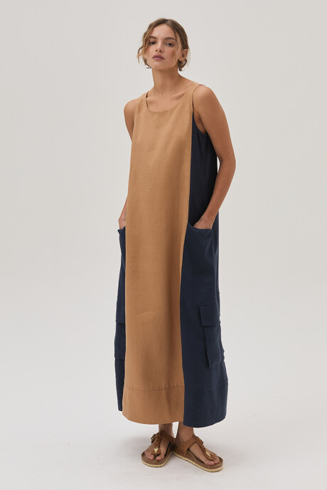 Vestido Safari Camel
