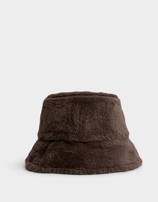 Gorro Romántico Piluso De Peluchito Chocolate - Marron Chocolate