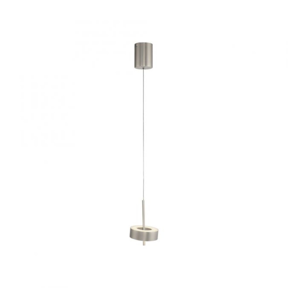 Colgante led orientable 9w 14cm regulable a control remoto, plateado 
