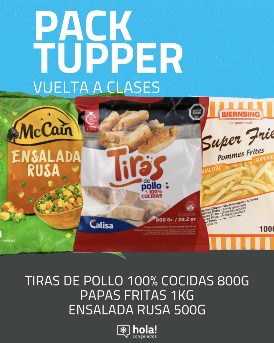 VUELTA A CLASES - PACK TUPPER FÁCIL - RINDE HASTA 4 COMIDAS ADULTO 
