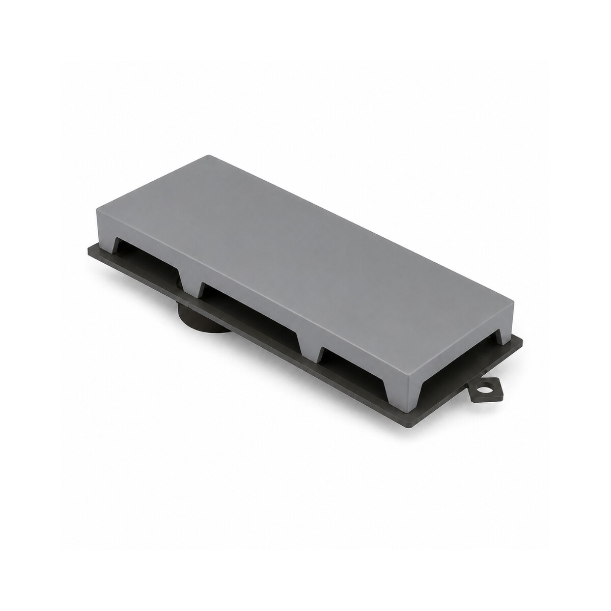 Receptaculo Linear Pvc Tapa Gris 25cm 