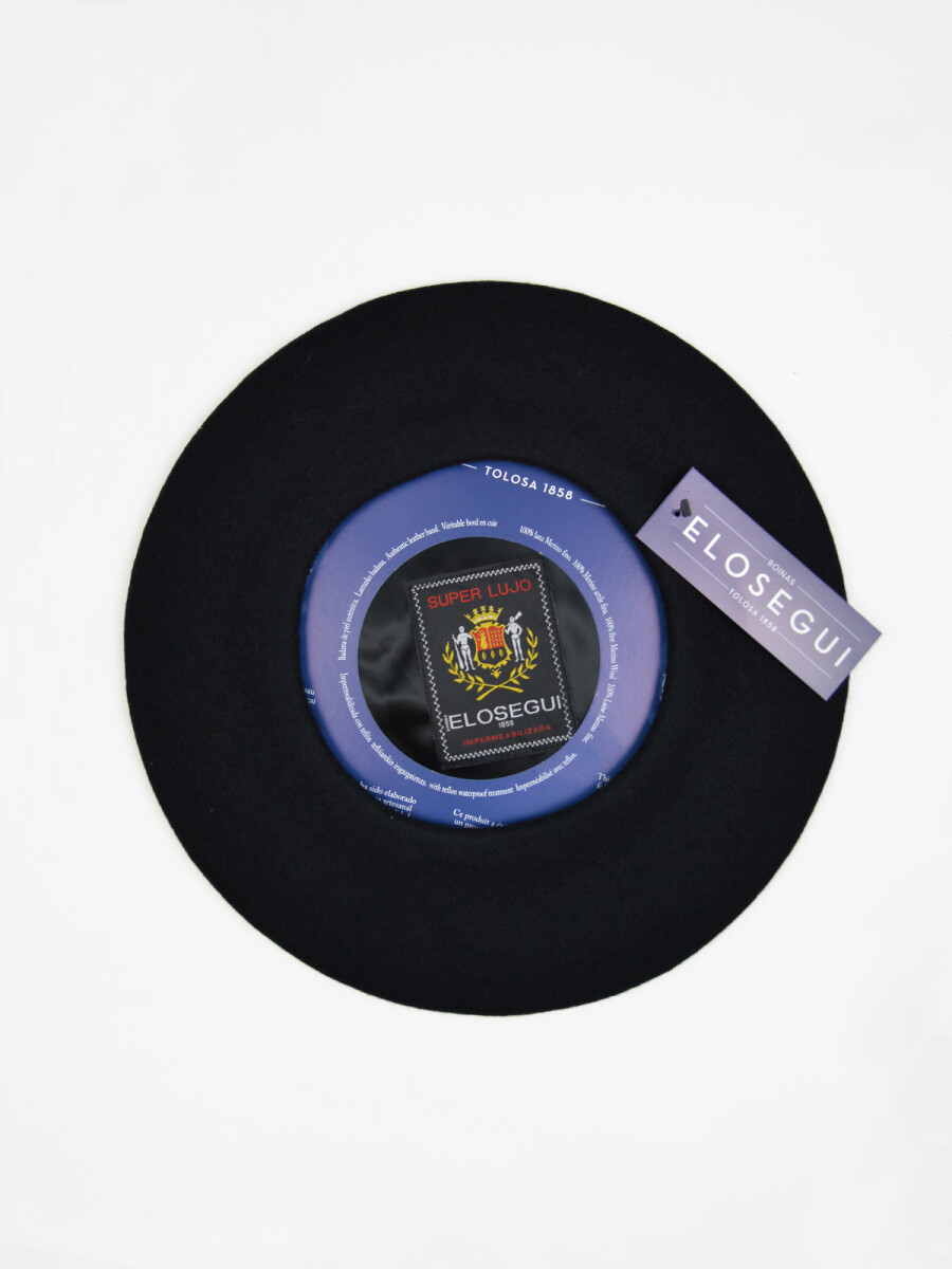 Boina Elosegui Super Lujo - Negro 
