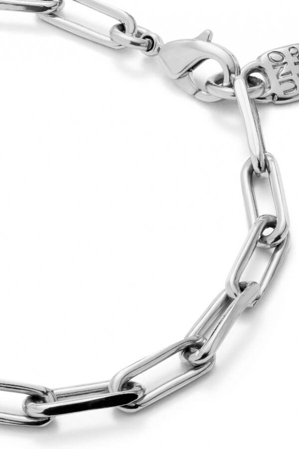 PULSERA DE ESLABONES GRANDES BAÑADA EN PLATA DE LEY Pulsera