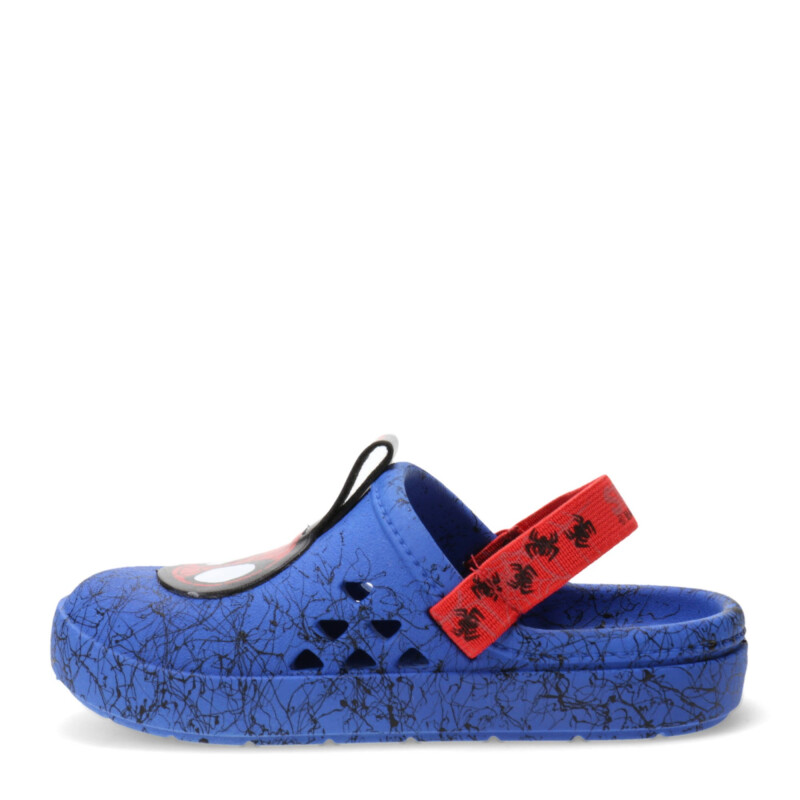 Zuecos Infantiles Marvel Round Babuch Spiderman Azul - Rojo
