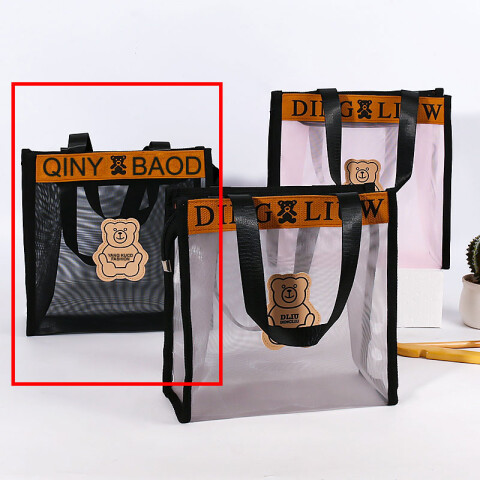 Bolso neceser transparente oso con cierre Bolso Neceser Transparente Oso Con Cierre