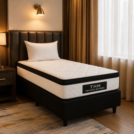 Sommier 1 Plaza HAMPTONS Mercury 80X185 Negro