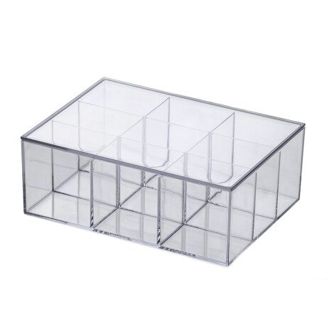 Caja Organizadora Con Divisiones Y Tapa 22,5x16,5x8,5 Cm Unica