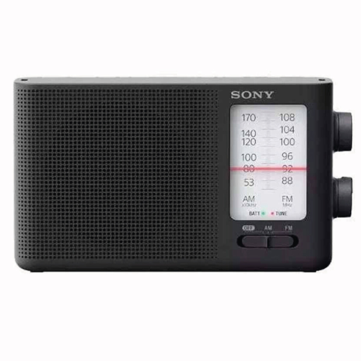 Radio SONY de bolsillo FM/AM de sintonización analógica ICF-19 