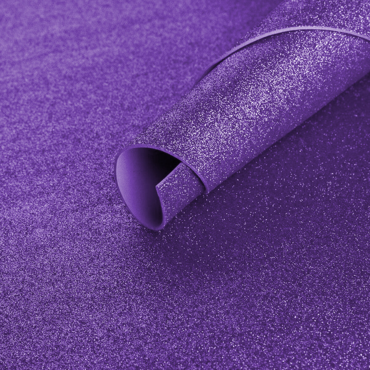 Goma Eva con Glitter 60x40 - Violeta 