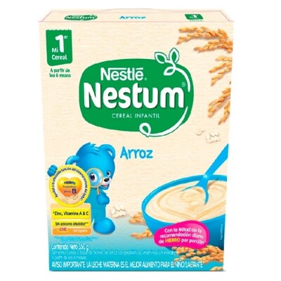 Cereal Infantil Arroz Nestum Nestlé 350 Grs. Cereal Infantil Arroz Nestum Nestlé 350 Grs.