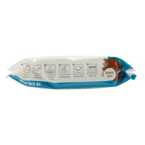 Cleaning Wipes Coconut 20*15 cm 80 pcs. Cleaning Wipes Coconut 20*15 cm 80 pcs.