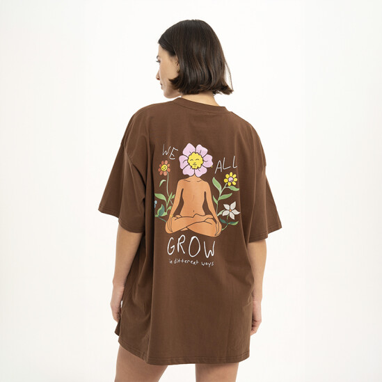 Remera Pulau Lunita Marrón