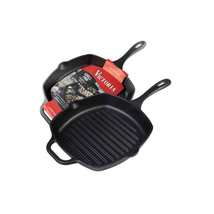PLANCHA VICTORIA HIERRO FUNDIDO 25X25CM NEGRO