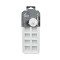 Cubetera de silicona 12 cubos 26 x 11cm BLANCO