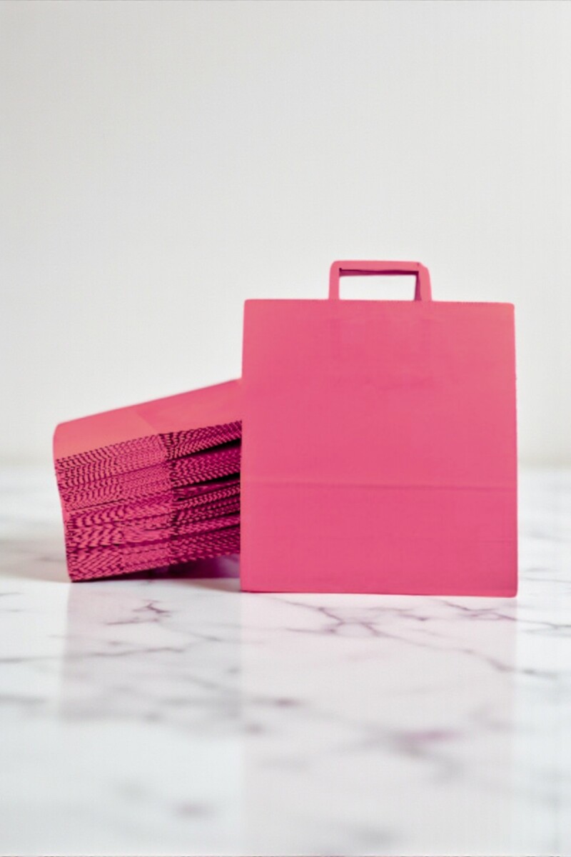 Pack x 50 - bolsa lisa 30x12x32 cm. - FUCSIA 