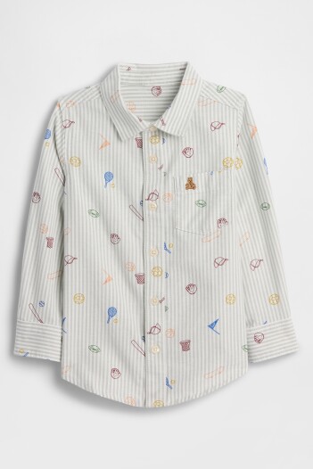 Camisa Oxford Toddler Niño Iceberg Green 16-5808
