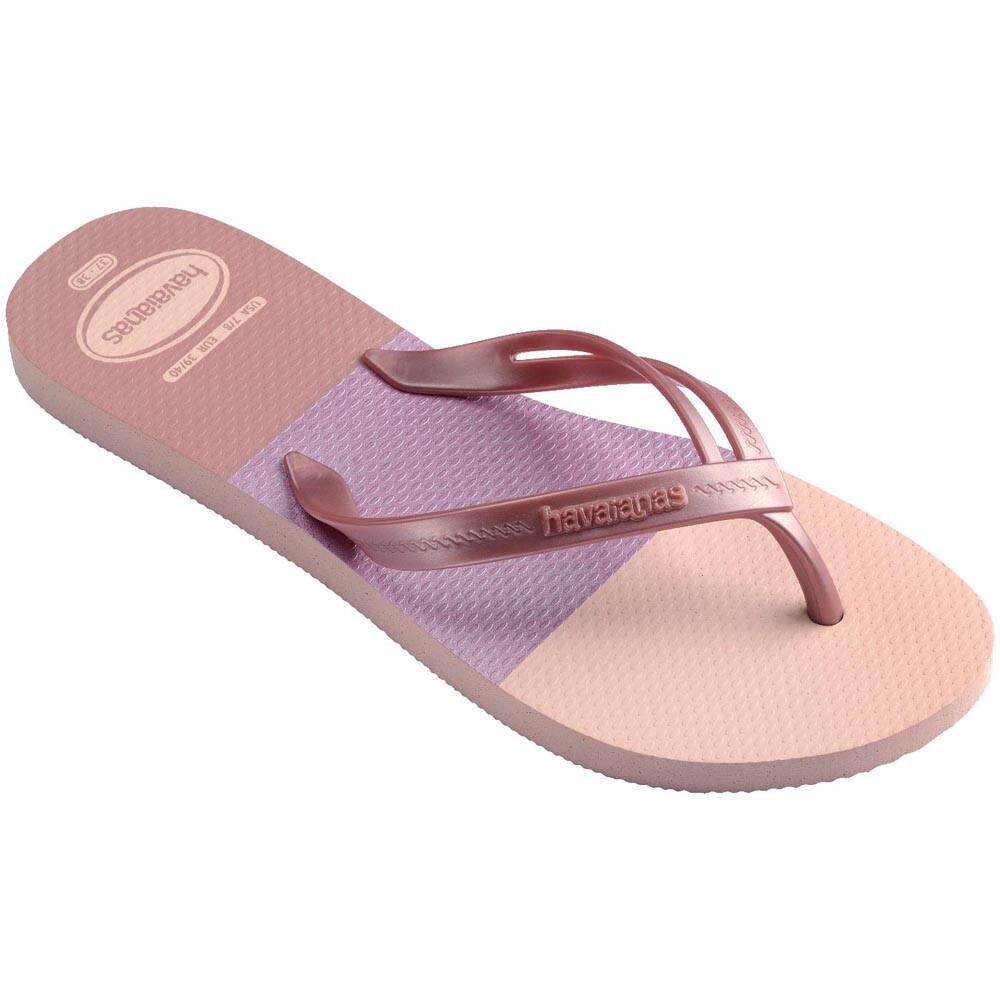 Sandalias Havaianas Elegance Print Grafito Rosa Ballet