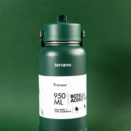 BOTELLA TERRANO TERMICA CON PICO 950ML VERDE BOTELLA TERRANO TERMICA CON PICO 950ML VERDE