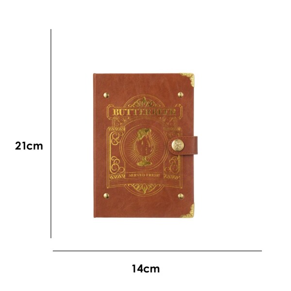 Cuaderno cuerina Harry Potter marrón
