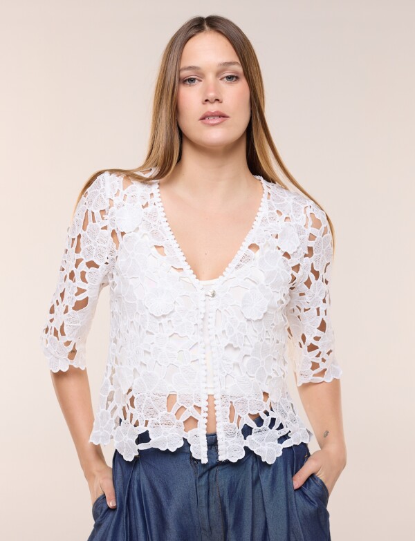 Bolero Encaje BLANCO