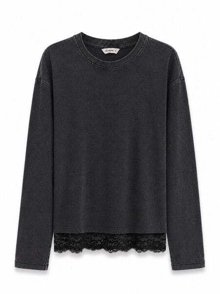 REMERA TARI GRIS OSCURO