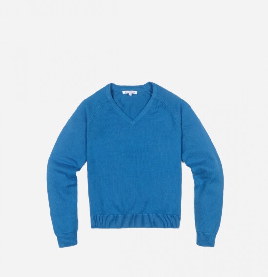 Sweater escote en V manga larga CELESTE