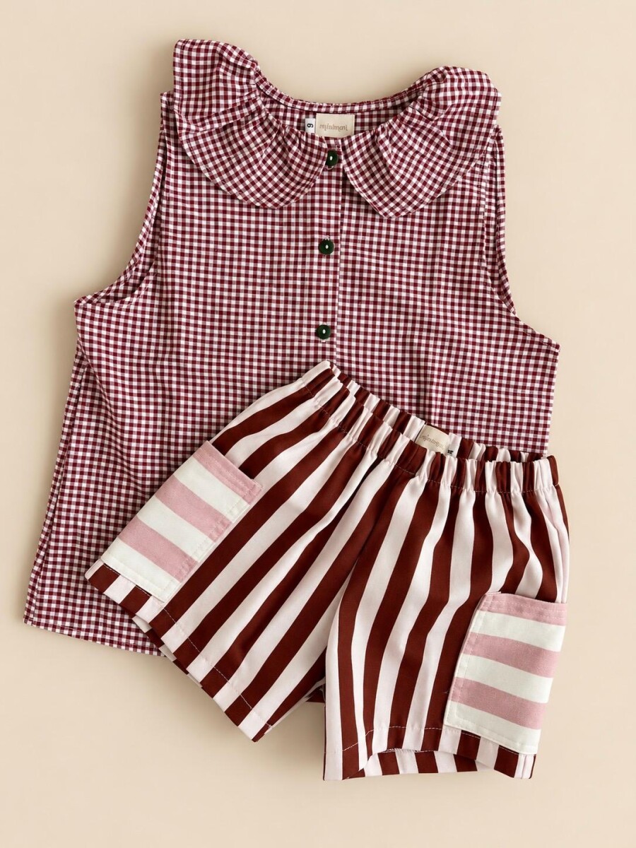 Camisa butter vichy bordo Camisa butter vichy bordo