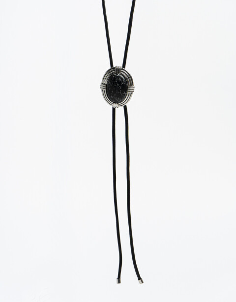 Collares Largos Piedra Collar Largo Piedra Vintage - Plateado