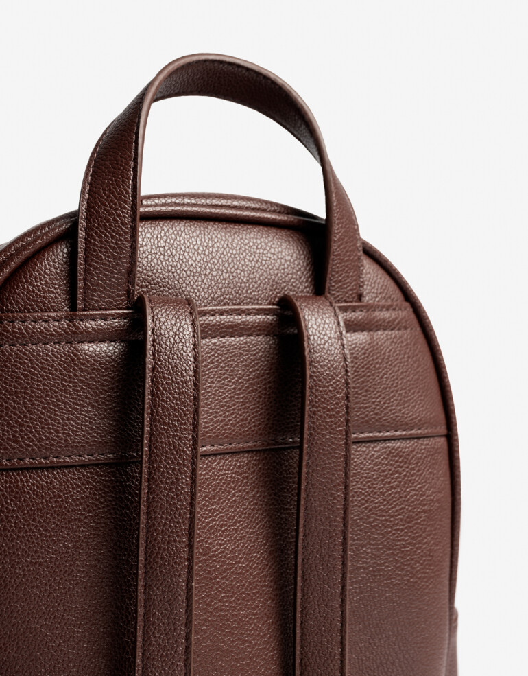Mochilas Urbanas Basicos Mochila Tramada Chocolate - Marron Chocolate