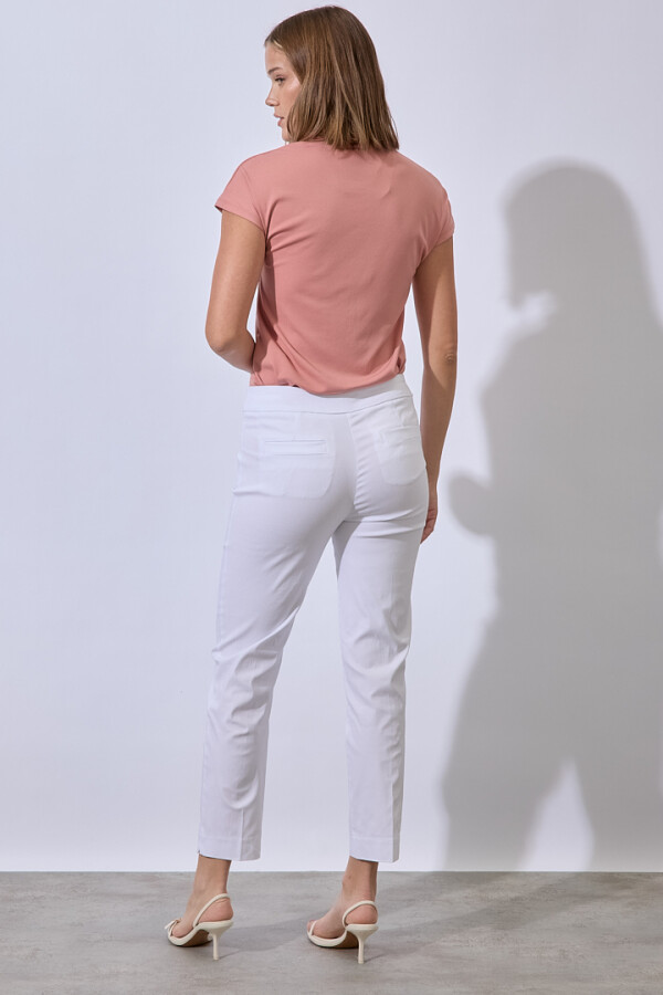 Pantalon Recto Modelador BLANCO