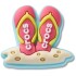Jibbitz Flip Flops In The Sand Multicolor