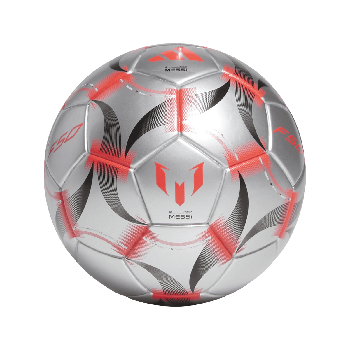Pelota Adidas Messi Mini - Gris - Rojo 