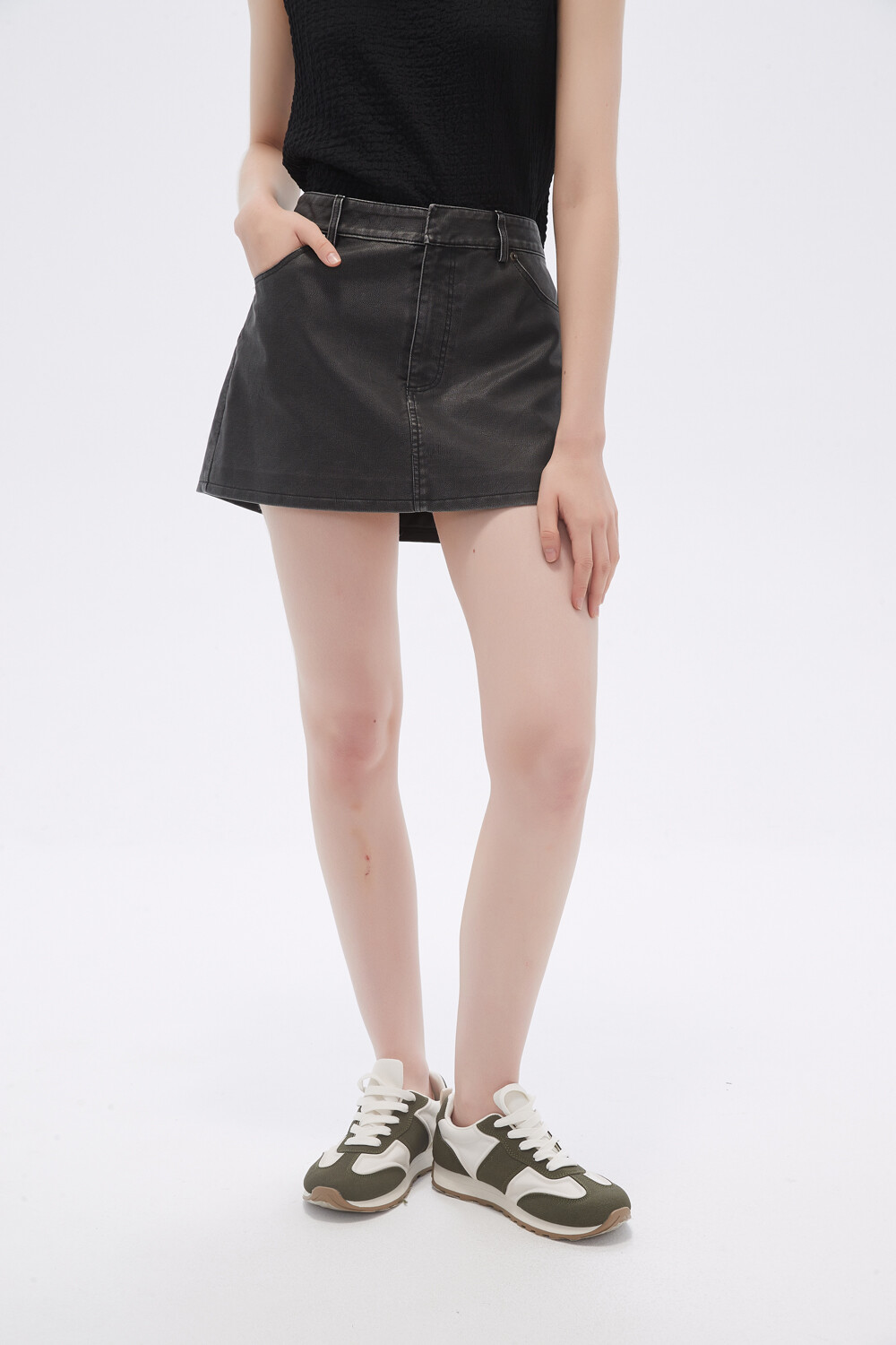 Falda Venix Gris Oscuro