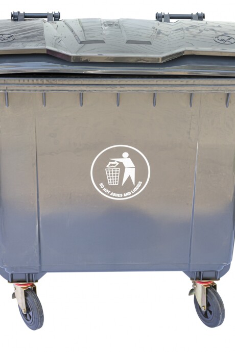 Contenedor De Residuos En Color Gris - 1100 Litros Contenedor De Residuos En Color Gris - 1100 Litros