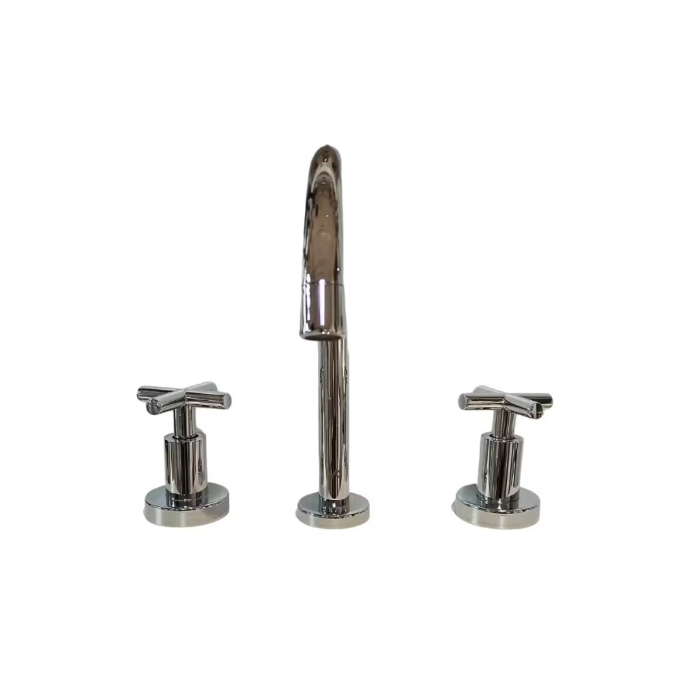 Griferia de lavatorio Bimando de mesada Kiev Cromado Brillante Griferia De Lavatorio Bimando De Mesada Kiev Cromado Brillante