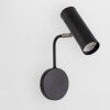 APLIQUE CON BASE REDONDA C/ CABEZAL TUBO METALICO 1L GU10 NEGRO APLIQUE CON BASE REDONDA C/ CABEZAL TUBO METALICO 1L GU10 NEGRO