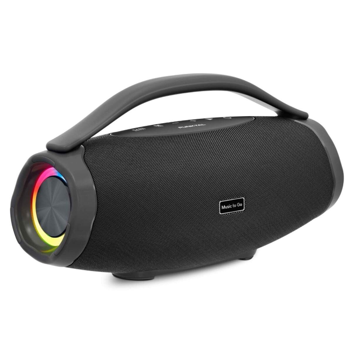 PARLANTE (BOMBOX) 2 PARLANTES - USB - TF - AUX - BTOOTH - LED - blanco 