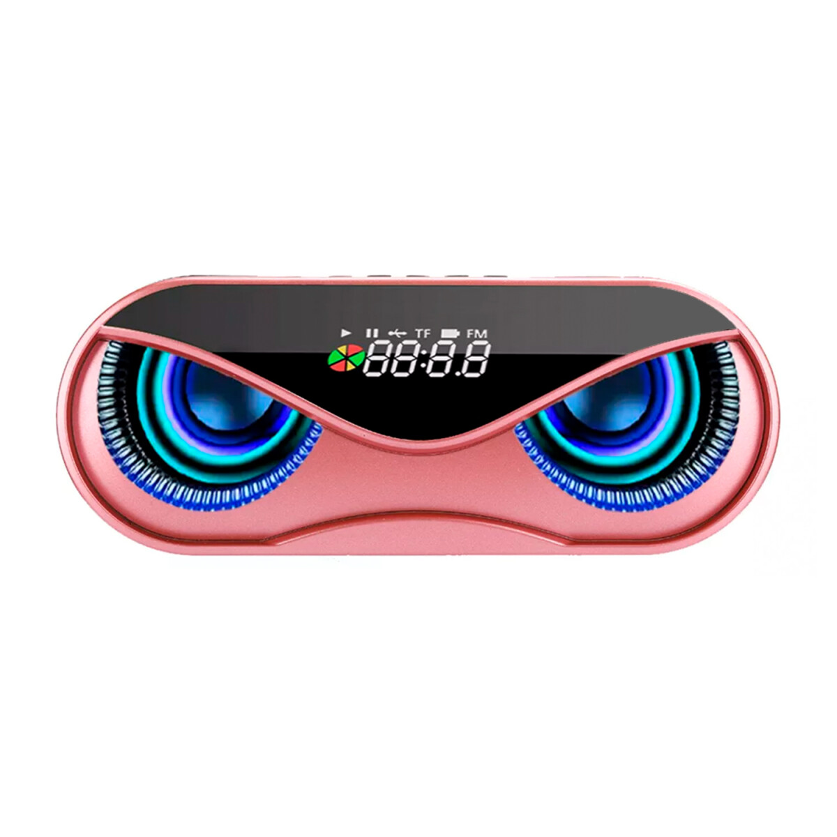 Reloj Parlante Despertador Radio Luminoso Recargable Alarma - Color Variante Rosa 