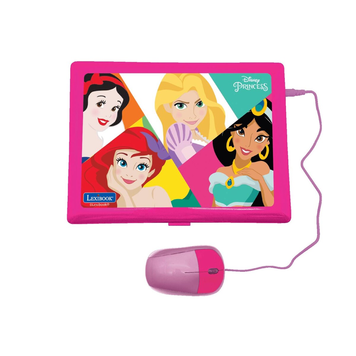 Laptop Disney Lexibook educativa bilingüe diseño - Princesas 