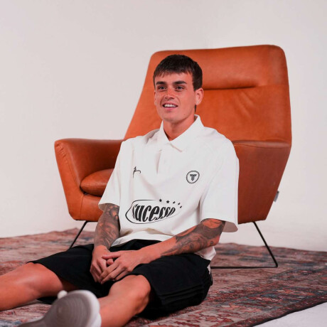 Polo Tiffosi de Hombre blanco